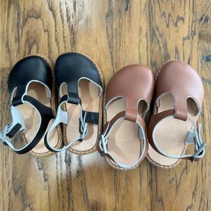 Freshly Picked Black and Brown Kids Shoes